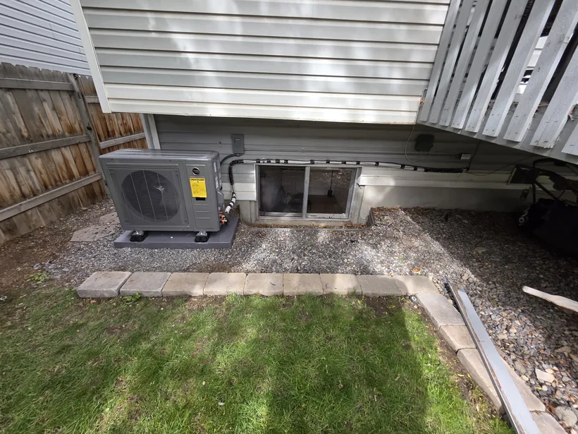 Residential dual-fuel heat pump installation in Utah