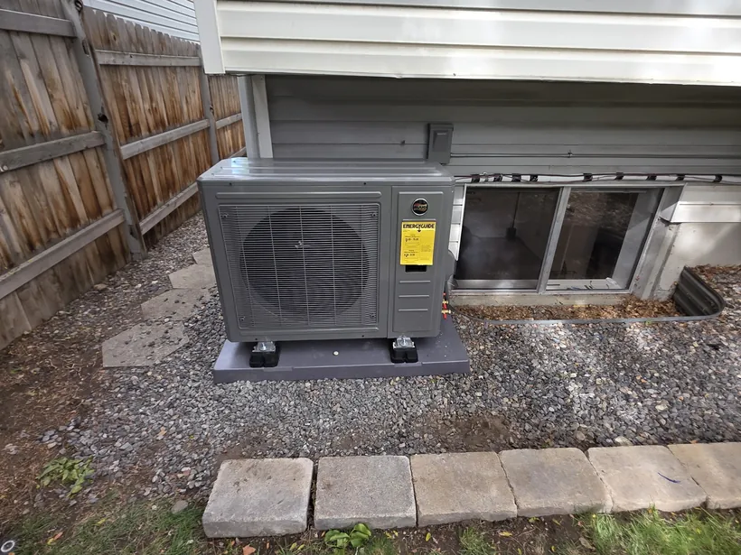 Residential heat pump installation in Bluffdale, Salt Lake County