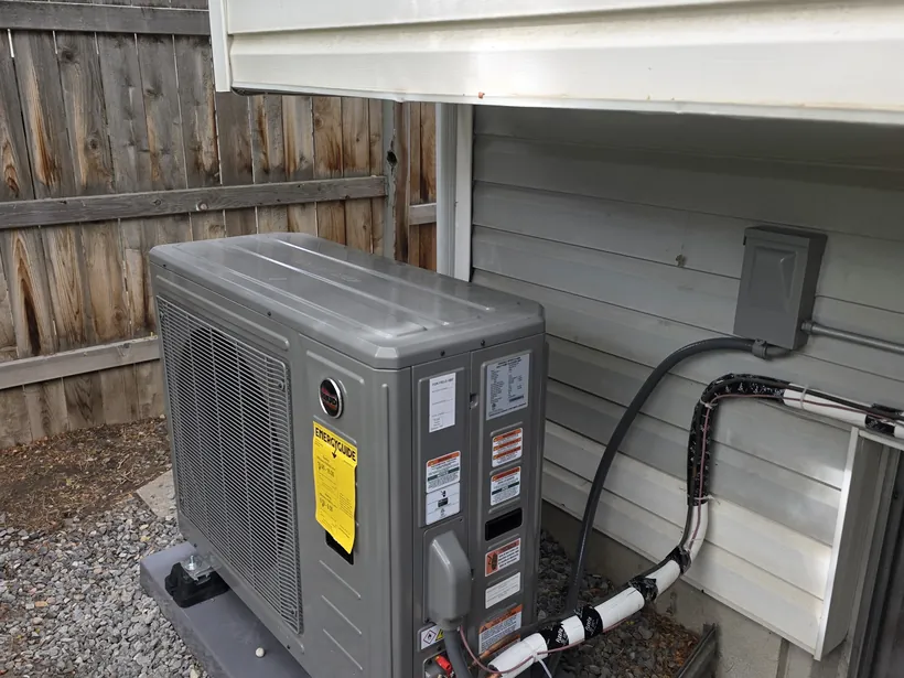 Residential dual-fuel heat pump installed in Salt Lake City, Utah